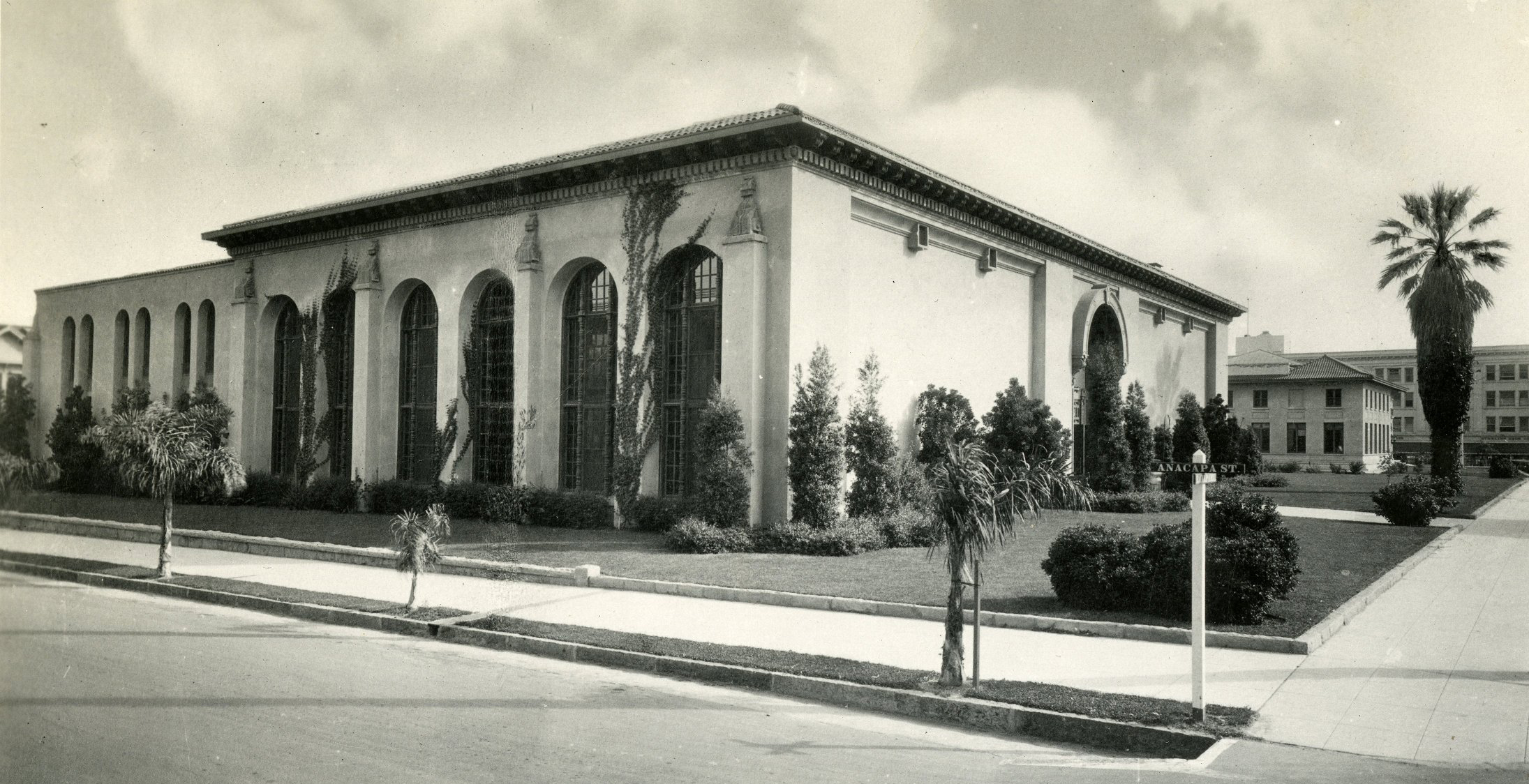 Historic Photo of Santa Barbara Library