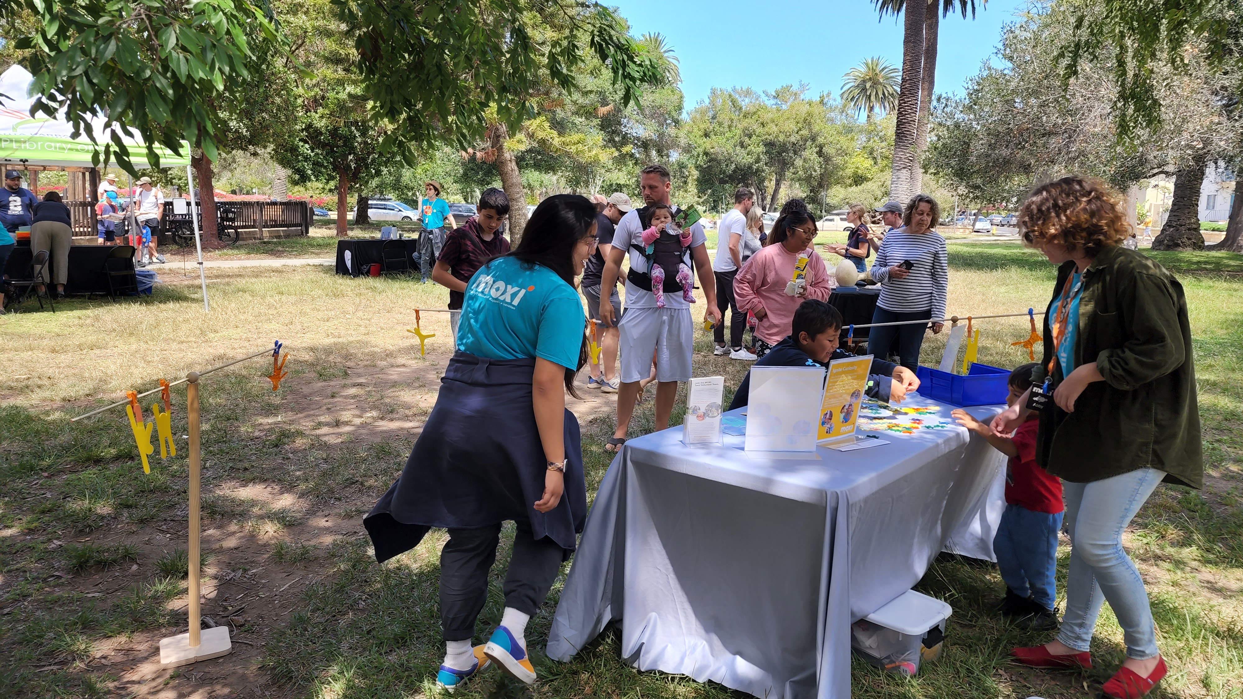 Moxi table at Summer Reading Kickoff