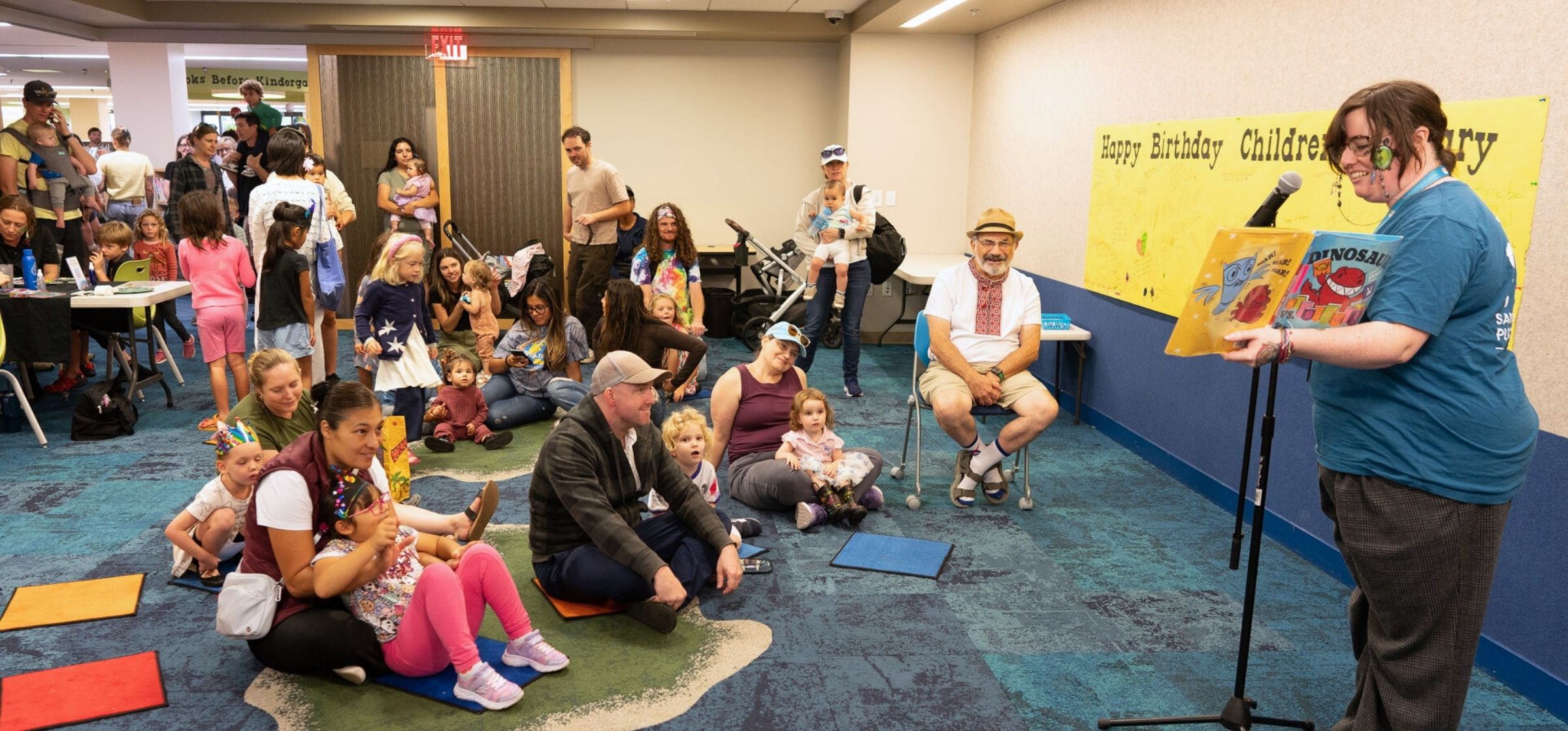 Storytime in the children's area of the Central Library