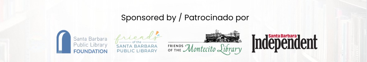 logos for The independent, santa barbara public library foundation, friends of santa barbara public library, friends of montecito library