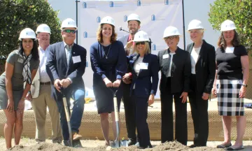 Groundbreaking event of the Library Plaza