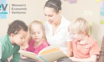 Adult reading to children