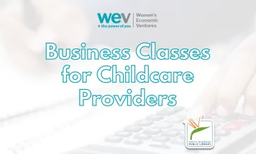 Graphic reading "Business Classes for Childcare Providers"