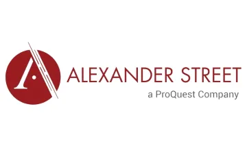 Alexander Street text in red 