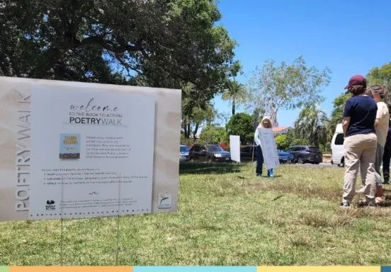 poetry walk sign