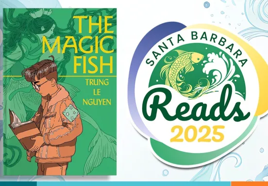 Magic Fish Book Cover and SBReads Logo