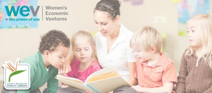 Adult reading to children