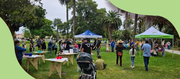 library on the go van stop at one of the parks