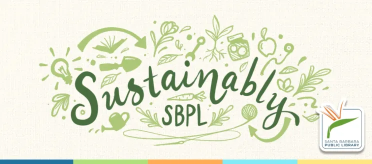 Sustainably SBPL text with green plant drawings
