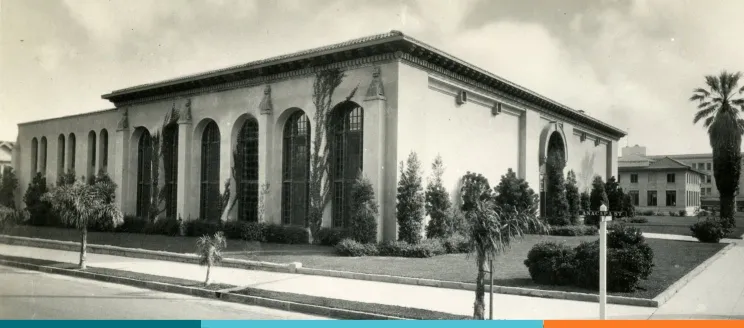 Historic photo of Santa Barbara Library