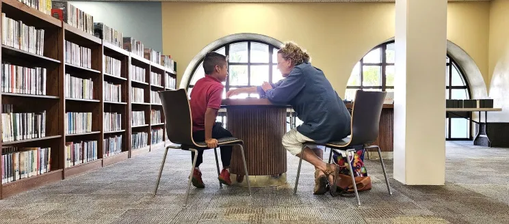 Literacy Volunteer at Work