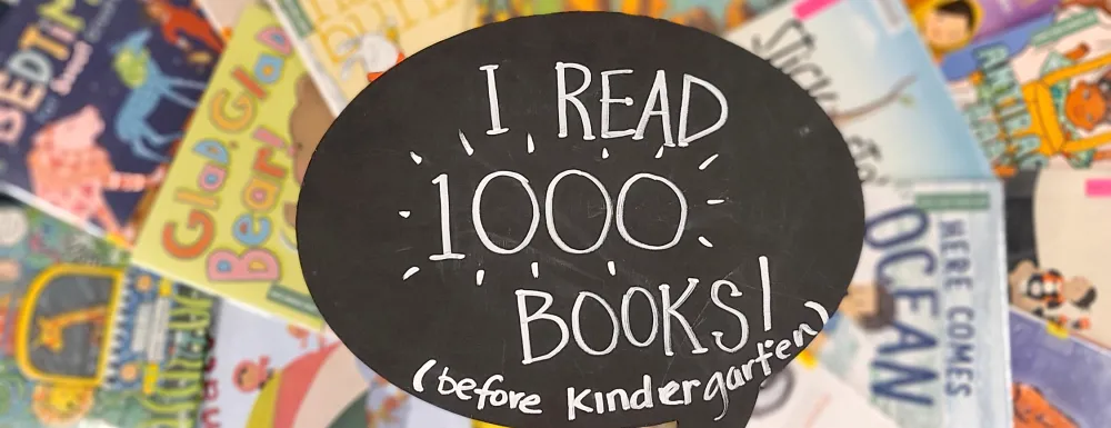 1000 books logo