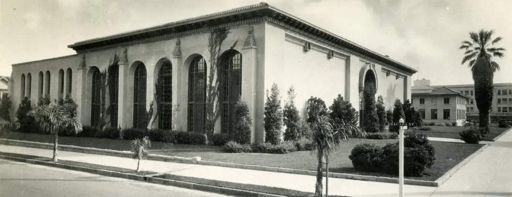 Historic Photo of Santa Barbara Library