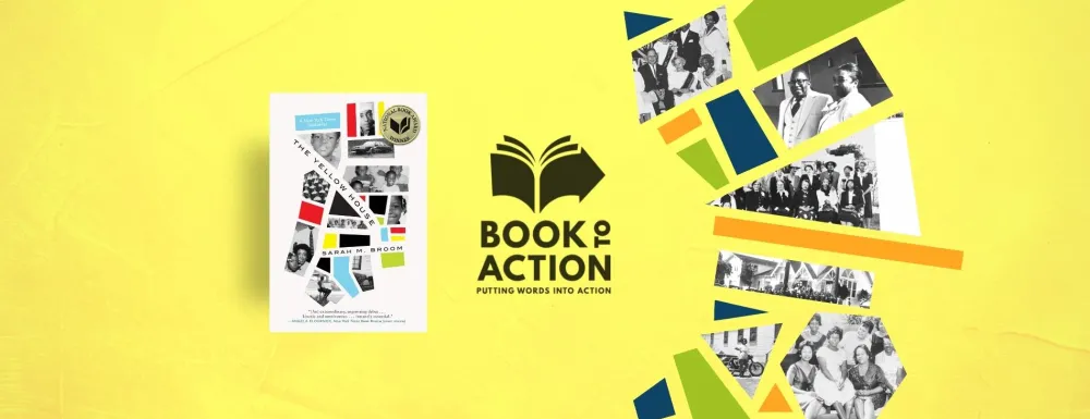 book to action logo and book