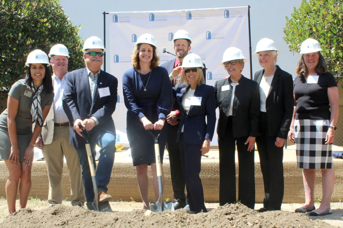 Groundbreaking event of the Library Plaza