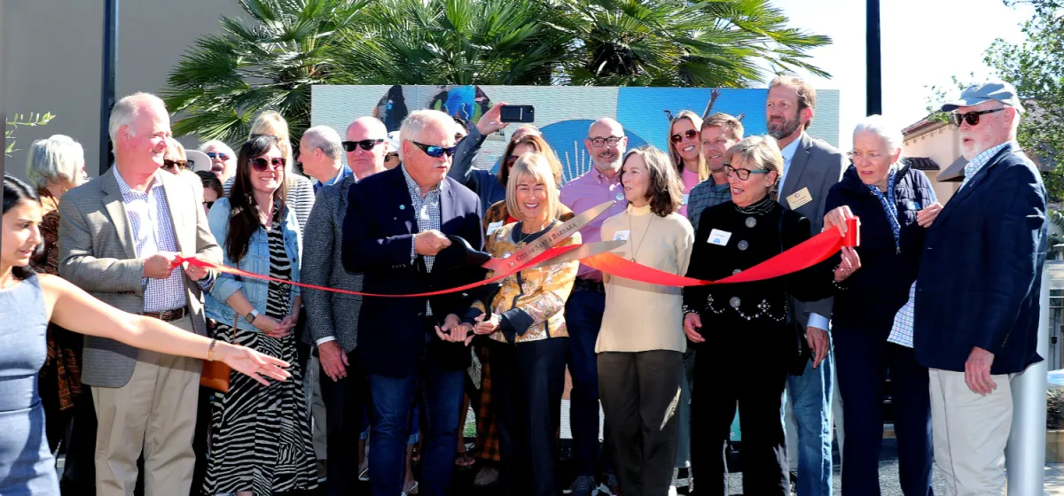 Michael Towbes Library Plaza Ribbon Cutting