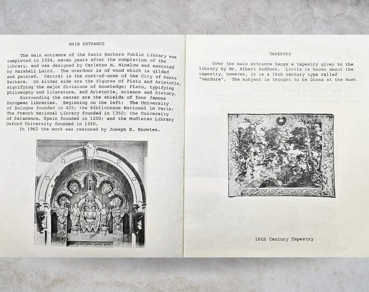 Old Art Brochure Tympanum 