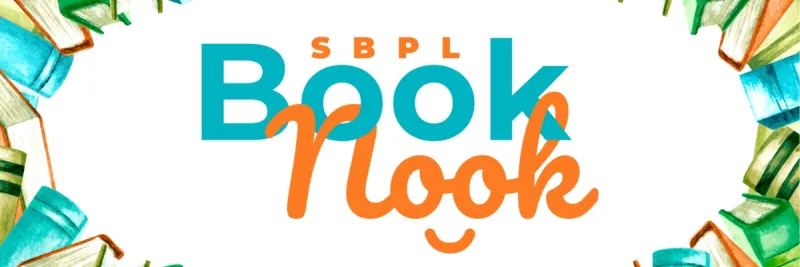 Book Nook text surrounded by books